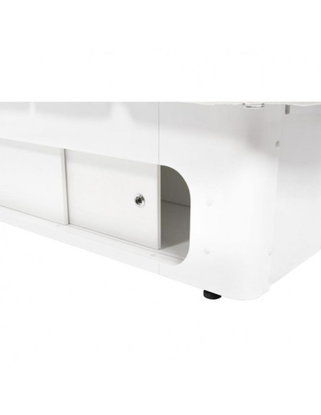 SPA massage table HZ-3361A-5H Lola white spa massage bed
