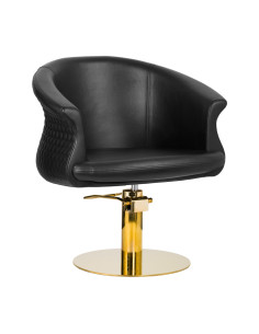 FAUTEUIL DE COIFFURE VERSAL OR NOIR 