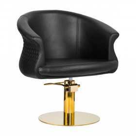 SILLA DE PELUQUERÍA GABBIANO VERSAL ORO NEGRO 