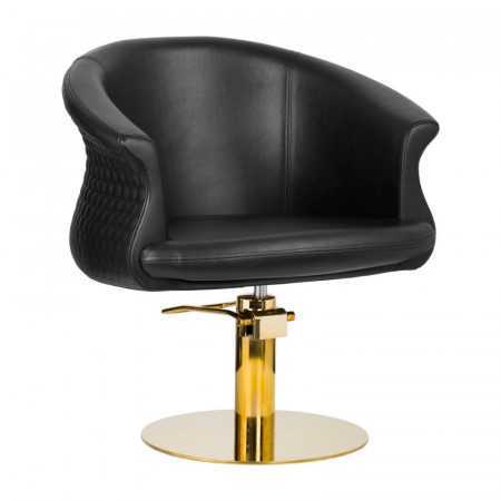 FAUTEUIL DE COIFFURE VERSAL OR NOIR