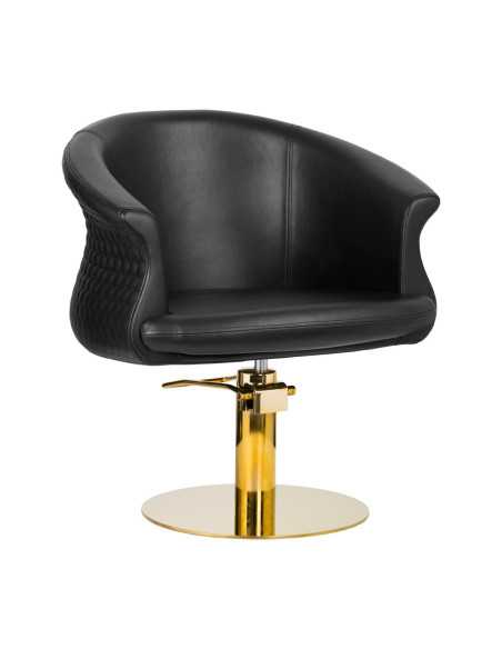 SILLA DE PELUQUERÍA GABBIANO VERSAL ORO NEGRO 