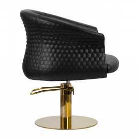 GABBIANO HAIRDRESSING CHAIR VERSAL GOLD BLACK 