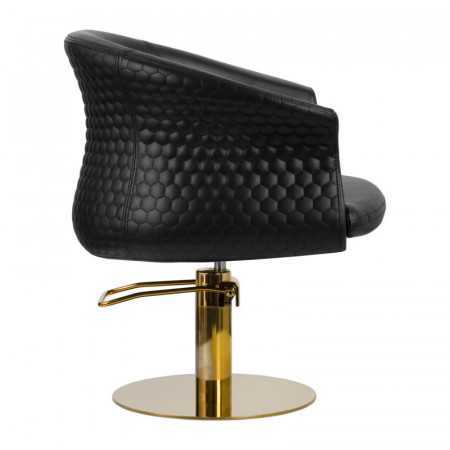 FAUTEUIL DE COIFFURE VERSAL OR NOIR 