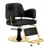 Hair System hairdressing chair I Linz black gold 