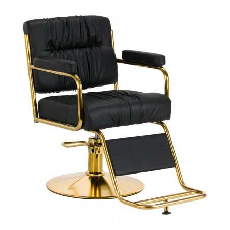 Hair System barber chair HS36 black gold 