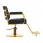 Hair System kappersstoel HS36 zwart goud