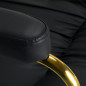Hair System fotel fryzjerski HS36 złoto czarny