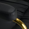 Hair System fotel fryzjerski HS36 złoto czarny 