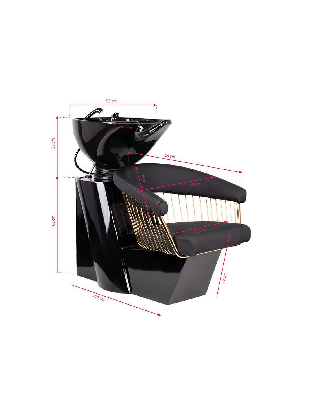 Hairdresser Gabbiano Lille black gold