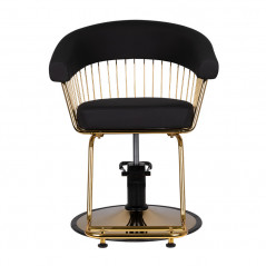 Gabbiano barber chair Lille black gold