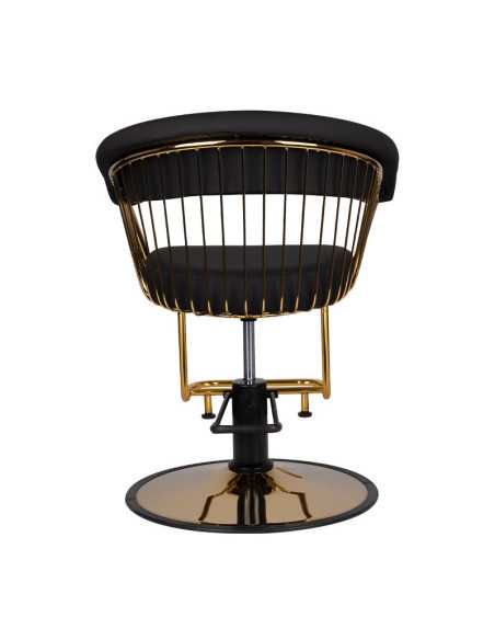 Sillón de peluquero Gabbiano Lille oro negro 