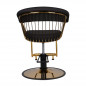Gabbiano barber chair Lille black gold