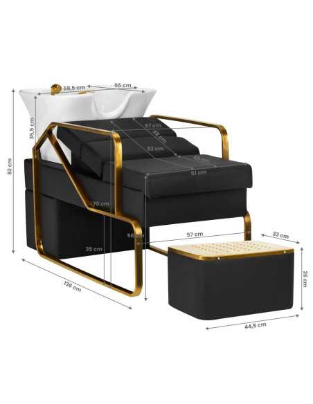 Gabbiano Diana black gold car wash 