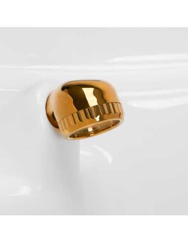 Gabbiano Mayka Schwarzgold Waschbecken
