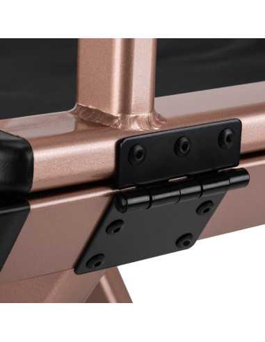 Schminkstuhl aus Aluminium in Roségold
