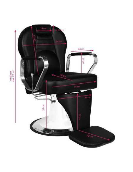 Fauteuil coiffure barbier tiziano 