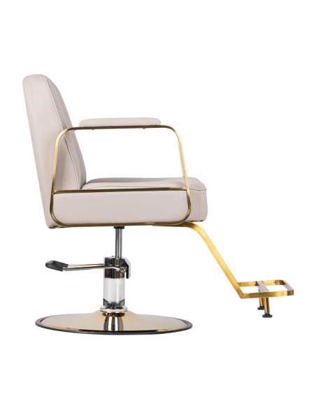 Gabbiano hairdressing chair Acri gold - beige 