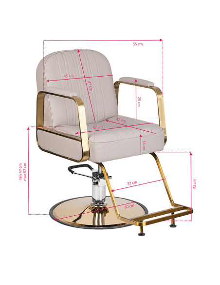 Chaise de coiffure  Acri or - beige 