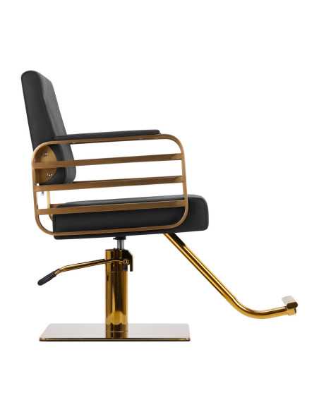 Fauteuil de coiffure Avila or-noir 