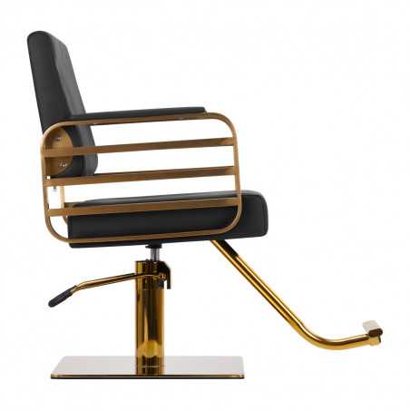 Gabbiano Avila gold-black hairdressing chair