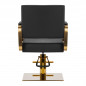 Zlato-črni frizerski stol Gabbiano Avila