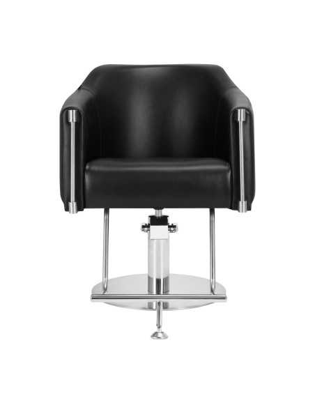 Fauteuil de coiffure noir Gabbiano Burgos