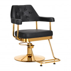 Gabbiano hairdressing chair Granada gold black 