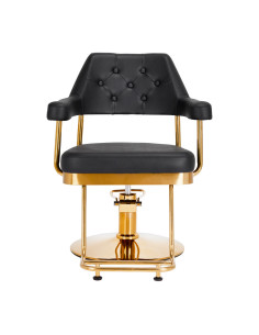 Sillón de peluquería Gabbiano Granada oro negro 2