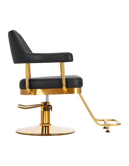 Sillón de peluquería Gabbiano Granada oro negro 