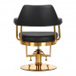 Gabbiano hairdressing chair Granada gold black