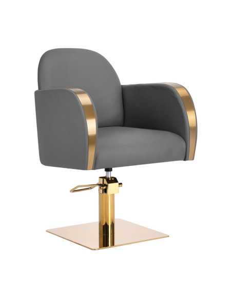 Gabbiano Malaga gold gray hairdressing chair 