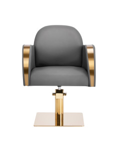 Gabbiano Malaga gold gray hairdressing chair 2