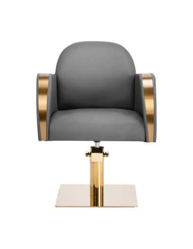 Gabbiano Malaga grey gold hairdressing chair {attributes}