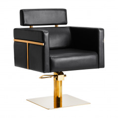Gabbiano kappersstoel Toledo goud zwart 