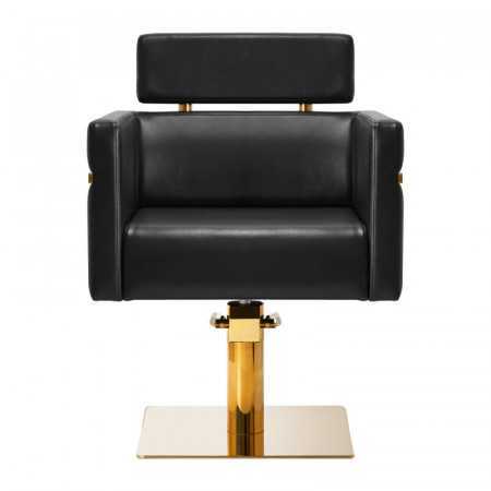 Gabbiano hairdressing chair Toledo gold black