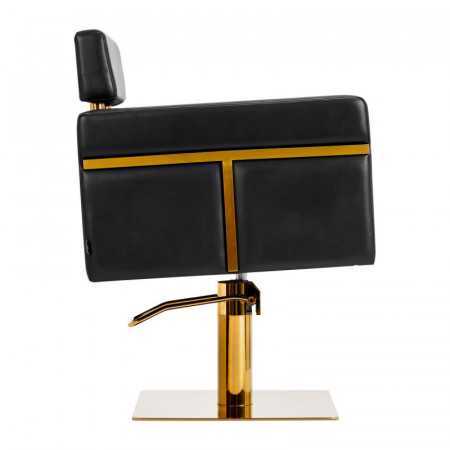Gabbiano hairdressing chair Toledo gold black 