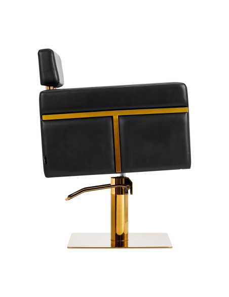 Sillón de peluquería Gabbiano Toledo oro negro 