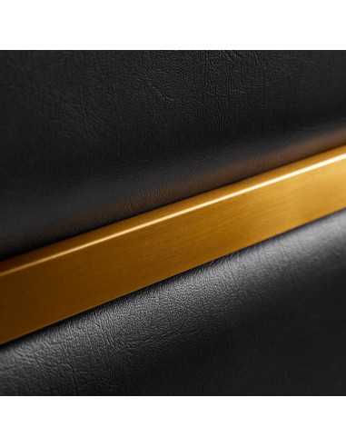 Gabbiano Toledo Gold Schwarz Friseurstuhl {attributes}