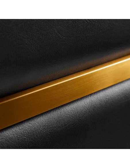 Sillón de peluquería Gabbiano Toledo oro negro 