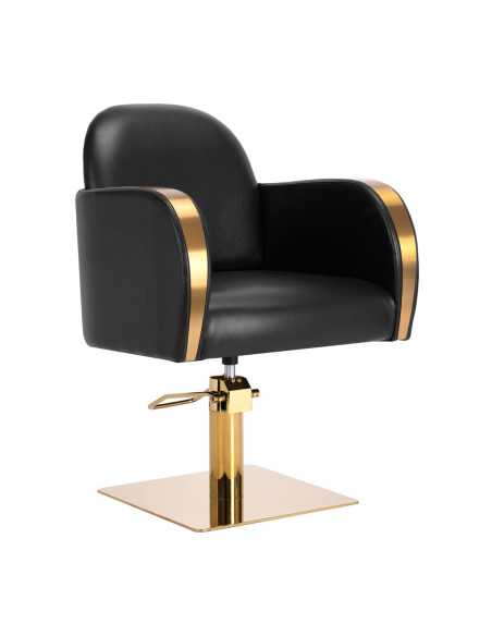 Sillón de peluquería Gabbiano Malaga oro negro 