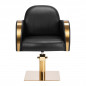 Gabbiano hairdressing chair Malaga gold black