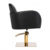 Chaise de coiffure Gabbiano Malaga or noir 