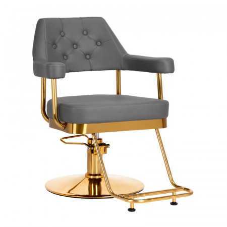 Gabbiano hairdressing chair Granada gold gray 