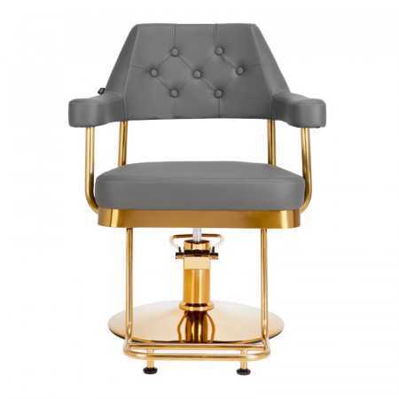 Gabbiano hairdressing chair Granada gold gray 
