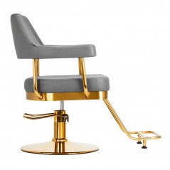 Gabbiano hairdressing chair Granada gold gray 