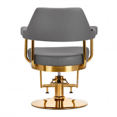 Gabbiano hairdressing chair Granada gold gray 