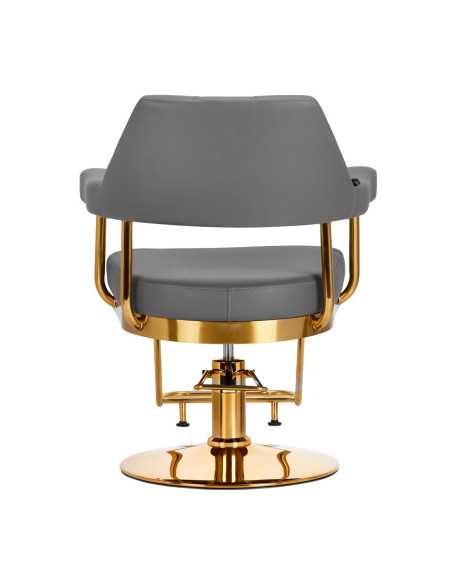 Gabbiano hairdressing chair Granada gold gray 