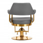Gabbiano hairdressing chair Granada gold gray