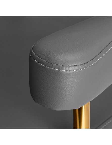 Gabbiano hairdressing chair Granada gold gray 