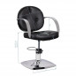 Gabbiano Asti black hairdressing chair